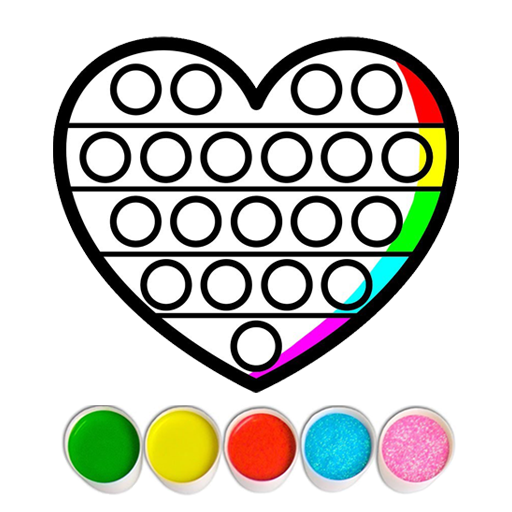 Glitter Pop It Coloring Game Apk